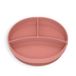 Suavinex, Babybord met zuignap, van siliconen met vakken, kantelbescherming, voor extra voeding en DME, vaatwasser- en magnetronbestendig, +6 maanden, roze