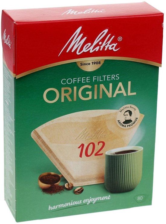 Melitta Original koffiefilters 102 Bruin 80 stuks