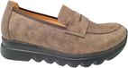 Wolky Bruine Nubuck Dames Instappers - Bruin - 40