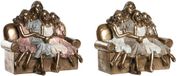 DKD Home Decor Decoratieve figuren Wit Polyester (2 Stuks)