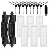 Vervangende WYZE Vervangende onderdelen compatibel met WYZE robotstofzuiger WVCR200S accessoires, 2 hoofdborstels, 6 hepa-filters, 8 zijborstels opzetstuk