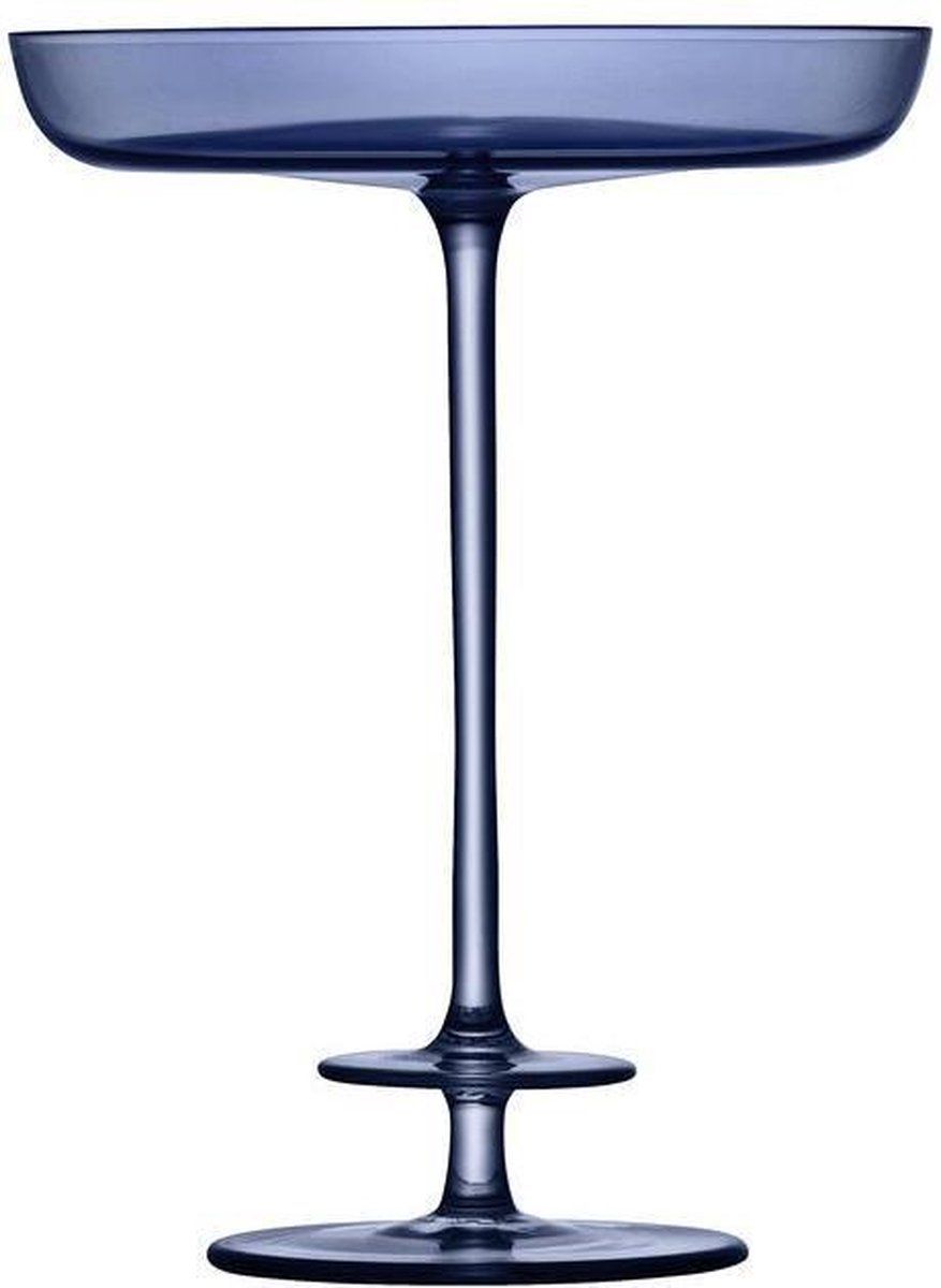 LSA International Champagne Theatre Glas - 15,4 cm - Blauw