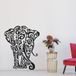 Sticker mural éléphant - Noir - 347x429 cm