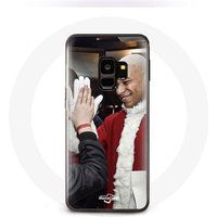 Maniacase Etui voor Samsung Galaxy S9 Mbappé Foot Merry Christmas