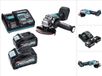 Makita GA 016 GM2 accu haakse slijper 40 V max. 125 mm borstelloos XGT + 2x accu 4,0 Ah + oplader