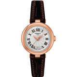 Tissot Bellissima montre femme petite cuir marron brun mouvement quartz