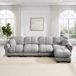 OKWISH Canapé d'angle 330 x 149 x 90 cm - Gris clair