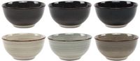 Cookinglife Kleine Kom Delice Grijs - Set Van 6 Ø 12 cm - Aardewerk