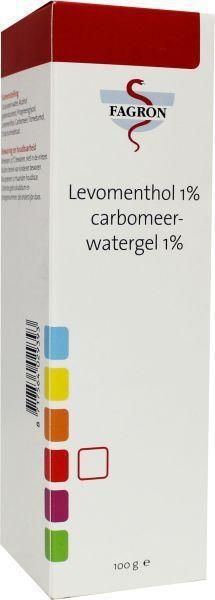 Fagron Levomenthol 1% carbomeerwatergel 1% 100g
