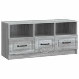 vidaXL TV-kast met lade Grijs sonoma 102 x 34,5 x 47 cm Bewerkt hout