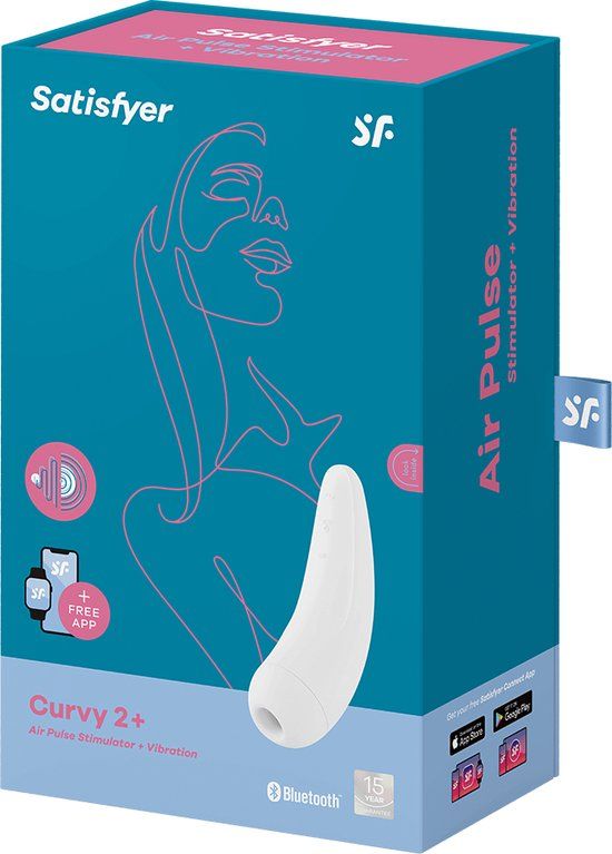 Satisfyer Curvy 2+ - White - App Controlled - Rechargeable