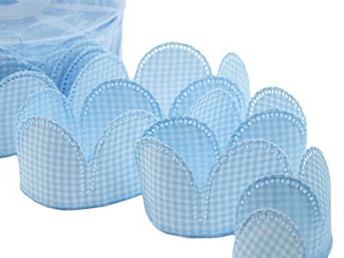 Furlanis H1350_B593_25 Confetti lint (90 stuks van 5 bloemblaadjes), Taffeta, Bamby Blauw, 15 x 15 x 7 cm