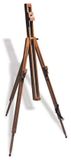 Cavaletto Colart Schildersezel, hout, bruin, 13 x 81 x 81 cm