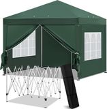 Merkloos MartiCo® Opvouwbaar Tuinhuisje - Waterdicht - Oxford Doek - Pop-Up - 300x256x300CM - Inclusief ventilatie - Groen