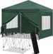 Merkloos MartiCo® Opvouwbaar Tuinhuisje - Waterdicht - Oxford Doek - Pop-Up - 300x256x300CM - Inclusief ventilatie - Groen