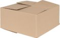 vidaXL Boîte pliante avec rangement 50 pièces Naturel 30 x 30 x 15 cm Carton