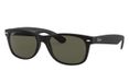 Ray-Ban NEW WAYFARER CLASSIC zonnebril Vierkant Zwart Gepolariseerde lens Nylon Groen