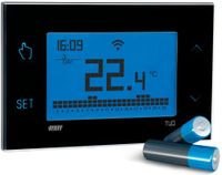 VEMER VE788700 chronotthermostaat TUO WLAN batterij zwart touchscreen