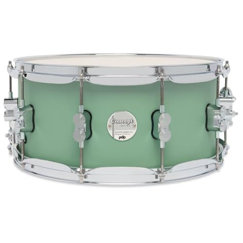 Pacific Drums Concept Maple Snare Drum, 33 cm x 16,5 cm, satijn zeeschuim