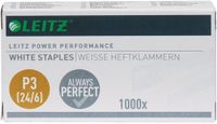 Leitz P3 24/6 - witte nietjes - 1.000 stuks - 10 doosjes - 10.000 stuks