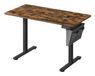 Songmics LSD132K01 Bureau droit 120x60 cm, Hauteur réglable électriquement, Noir/Brun