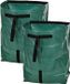 Pro Garden Tuinafvalzak - 2x - opvouwbaar - rond - groen - 178 liter