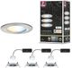 Paulmann LED-inbouwlamp Nova Coin IP44 rond 78 mm Tunable White 3x6W 3x530lm 230V Staal geborsteld Aluminium