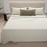 PETTI Artigiani Italiani - Beddengoed van katoen, Frans bed, Frans bed, crèmekleurig, 100% Made in Italy