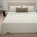 PETTI Artigiani Italiani - Beddengoed van katoen, Frans bed, Frans bed, crèmekleurig, 100% Made in Italy