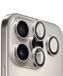 BLUEO Camera Lens Protector Geschikt voor iPhone 16 Pro & 16 Pro Max - RVS & Glas - Natural Titanium