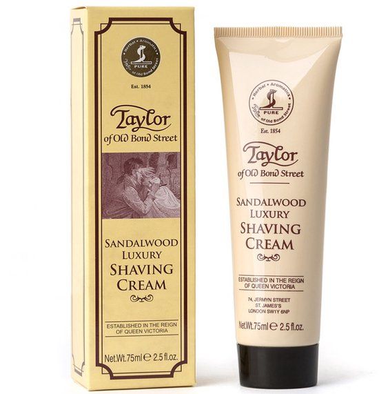 Taylor of Old Bond Street Scheercreme tube Sandelhout – 75ml