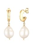 Elli Dames Oorbellen met Barok Zoetwater Gekweekte Parels in 925 Sterling Zilver