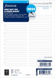 Filofax A5 2025 1 dag per pagina agenda refill, wit