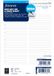 Filofax A5 2025 1 dag per pagina agenda refill, wit