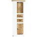 Vidaxl Buffet blanc et marron 40x30x128cm bois de manguier solide brut