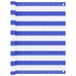 vidaXL Balkonscherm 90x500 cm HDPE blauw en wit