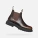 GEOX Enkellaarzen Heren Leer Marron foncé 43.5
