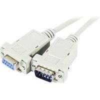 exertis Connect Seriële verlengkabel - DB-9 (V) naar DB-9 (V) - 1.8 m
