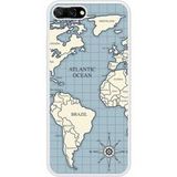 Honor Bedrukt siliconen hoesje compatibel met Honor 10 Map vintage