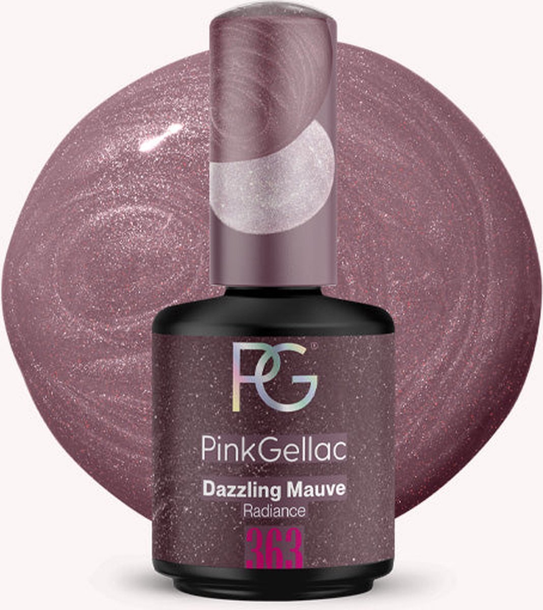 Pink Gellac - Dazzling Mauve - Gellak - Vegan - Paars - Glanzend - 15ml