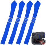 Sans marque 4 pièces sangles d'arrimage - avec 800 kg de force de traction - pour arrimage de motos, VTT, quads et remorques - 25 mm x 30 cm
