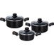 SILVERCREST® Set de faitouts en aluminium avec couvercles, 3 pièces