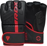 RDX Sports F6 Kara Bokshandschoenen MMA Gloves Training Vechtsporthandschoenen Boksen Rood Mat Maat S