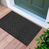 Apache Mills Textures Blocks deurmat blokken 18-Inch X 30-Inch onyx