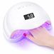 LALILL Nageldroger met uv-/ledlamp, 48 W, wit