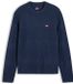 Tommy Jeans Trui TJM REG TEXTURED SWE DM0DM23571 D1B Basic Navy HTR Mannen Maat - S