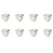 Adam Hall Hardware 4008 M8 AH - 8 x hoek driebenig, 29 x 29 mm, vernikkeld