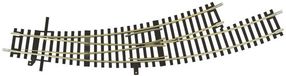 Roco H0 RocoLine (zonder ballastbed) 42472 Gebogen wissel, Links
