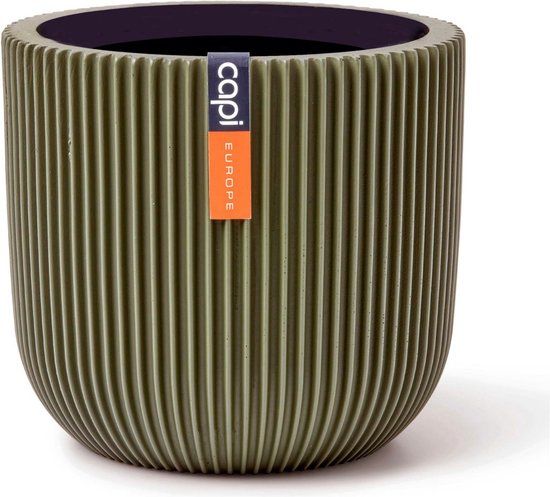 Capi Europe Bloempot bol Groove Colours - 14x13 cm - Groen