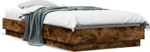 Maison Exclusive - Sommier sans matelas Chêne fumé 100x200 cm Matériau dérivé du bois